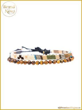 Boho Surfer Bracelets for Women Men, Adjustable Cotton Rope Beach Bracelet Set
